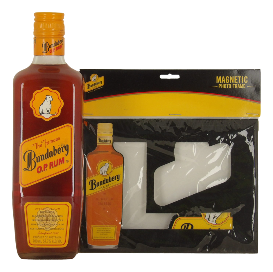 Bundaberg Overproof 57.7% 'The Famous Bundaberg O.P. Rum' Bundle (700mL)