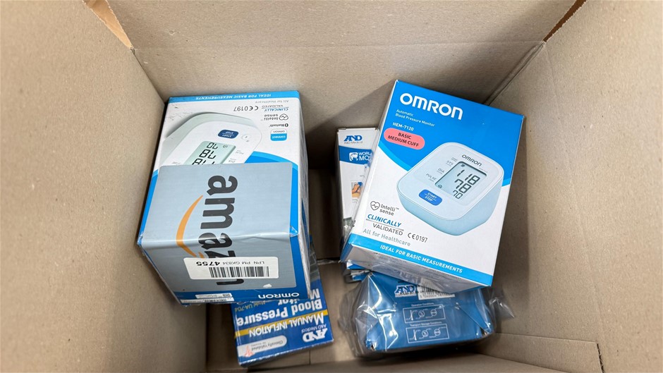 Assorted Box of Manual/Automatic Blood Pressure Monitors. NB: Items may not