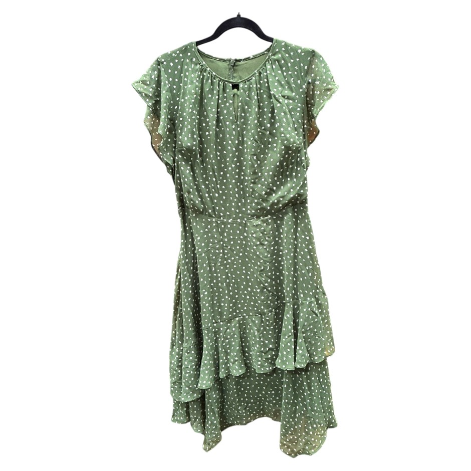 Women's Speck Dress, Green/White. NB: brand and size tag cut off but size s