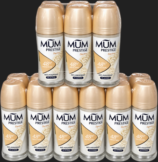 Mum Deodorant Prestige 50ml, Pack of 18