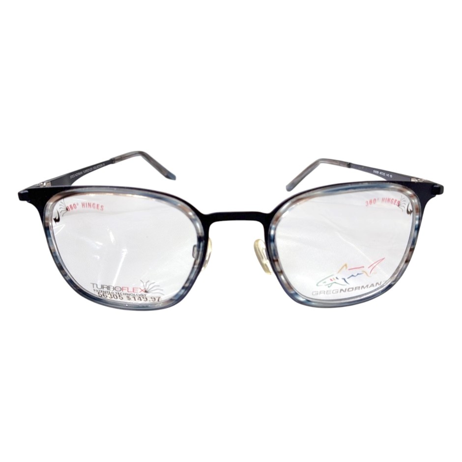 GREG NORMAN Turboflex Collection Glasses Frames, 48-22-140, Blue (50), GN28