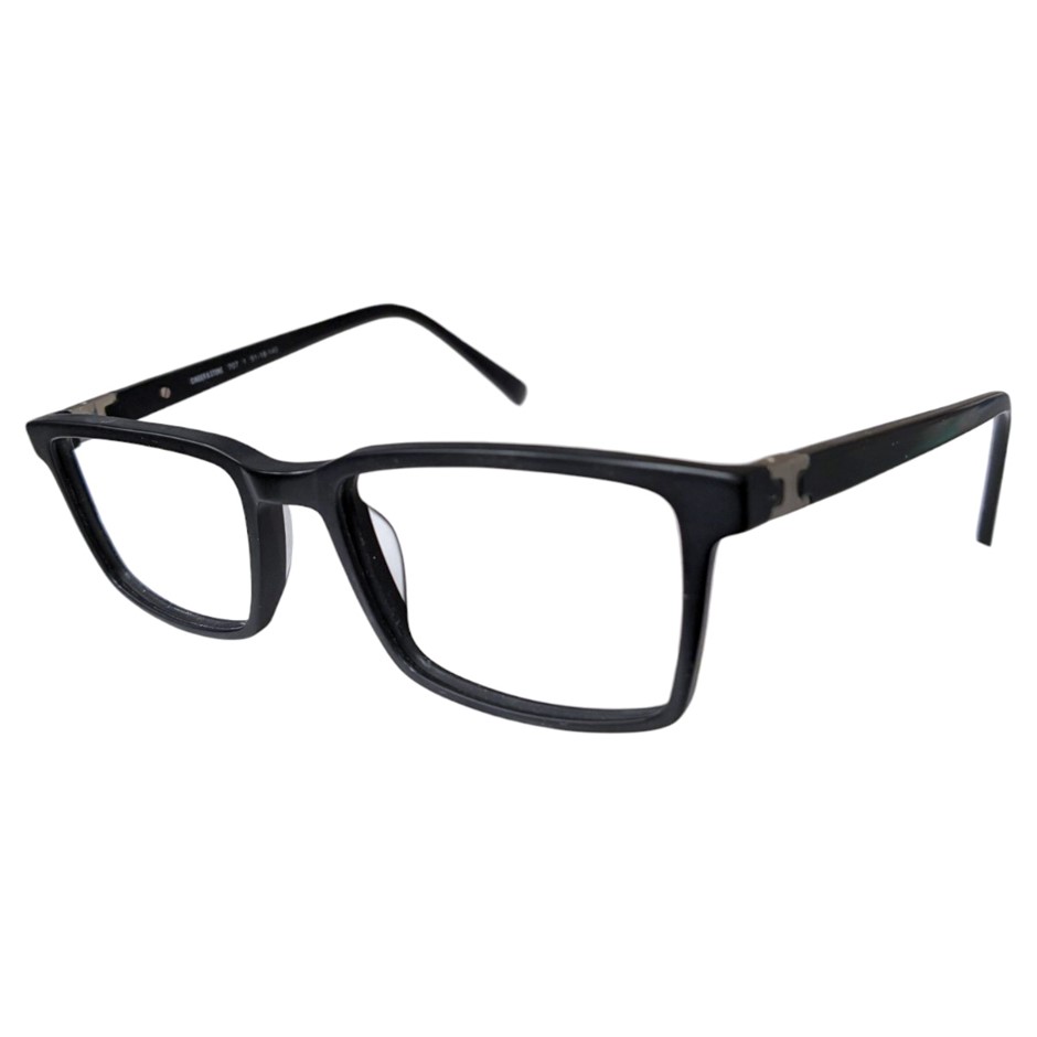 CINDER&STONE Glasses Frames, 51-18-140, Black, CS-707. RRP: $170. NB: minor