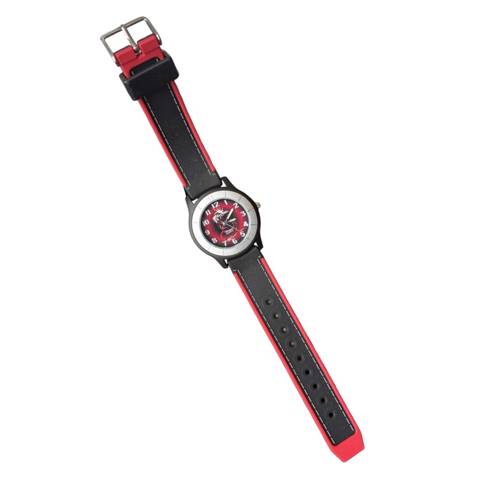 JACQUES FAREL JF Sport Boy's Watch, Dragon (Black/Red), 50M WR, HCB503.  Bu