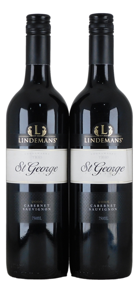 Lindermans St George Cabernet Sauvignon 2005 (2x 750mL), Coonawarra.