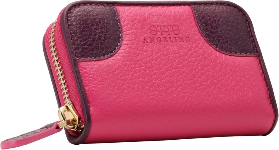 OTTO ANGELINO Genuine Leather Coin & Card Wallet | RFID Blocking | Unisex,