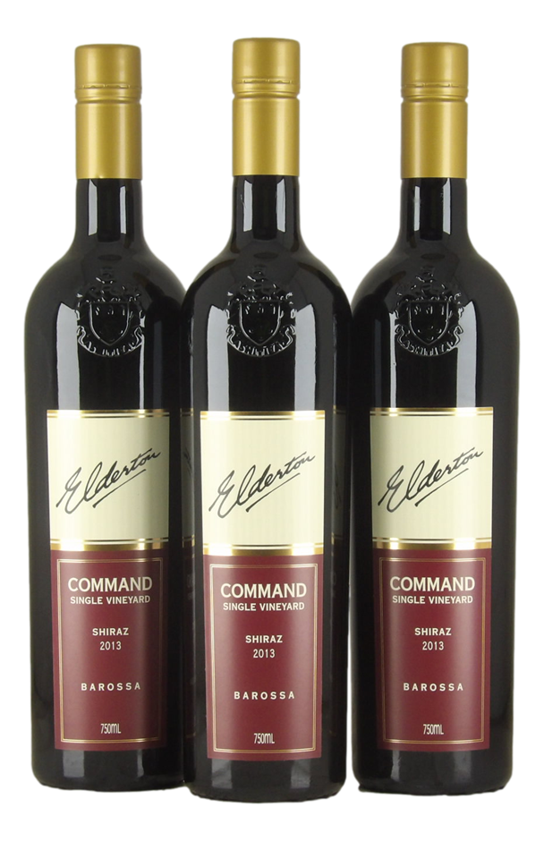 Elderton Command Single Vineyard Shiraz 2013 (3x 750mL) Barossa Valley