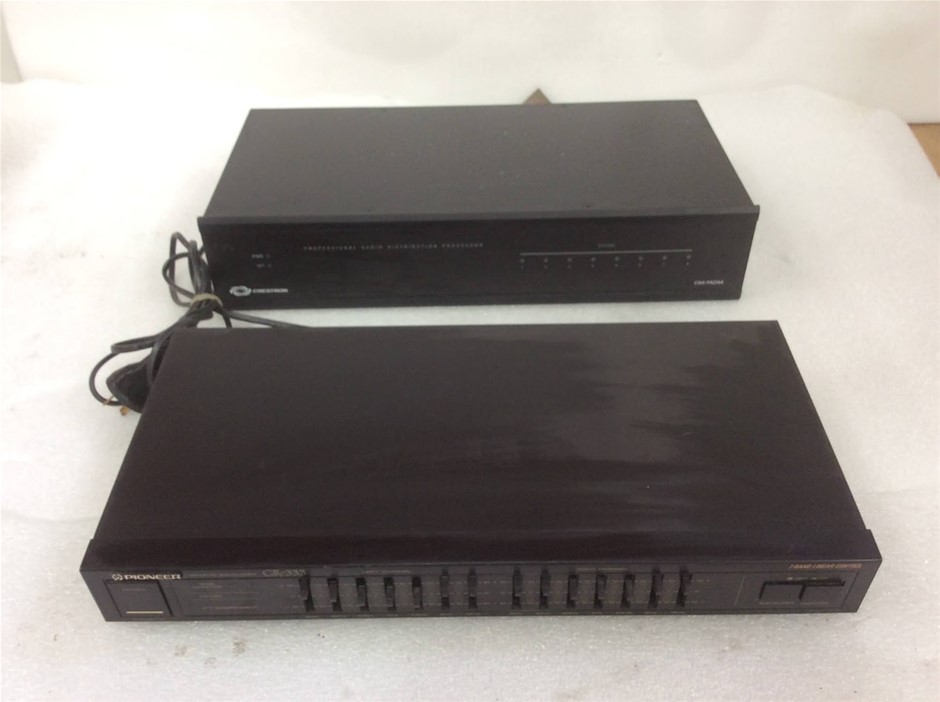 Pioneer GR-333 Graphic Equalizer & Crestron CNX-PAD8A Audio Distribution