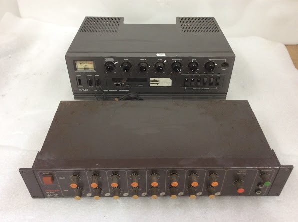 Inkel PA-2500RD Public Address Amplifier&Tascam M-1B Line Mixer (Lot of 2)