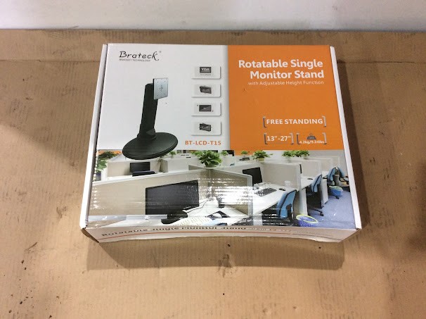 Brateck BT-LCD-T15 Rotatable Single Monitor Stand 13"-27" with Adjustable
