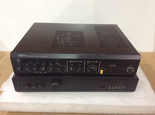 Inter-M PA-224 Mixing Amplifier&PROTON AM-452 Amplifier (Lot of 2)