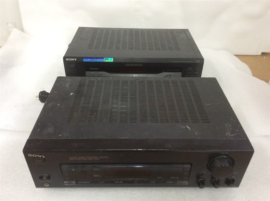 Sony Audio/Video Control Center Stereo Receivers (Lot of 2)