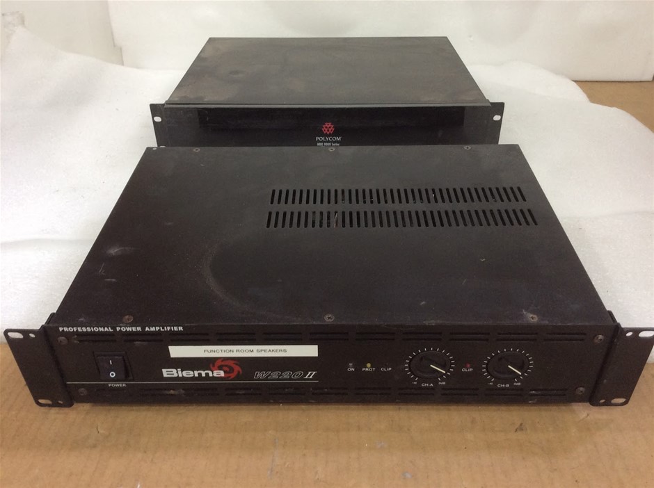 Mixed Brand Professional Power Amplifier + Video Conferencing System