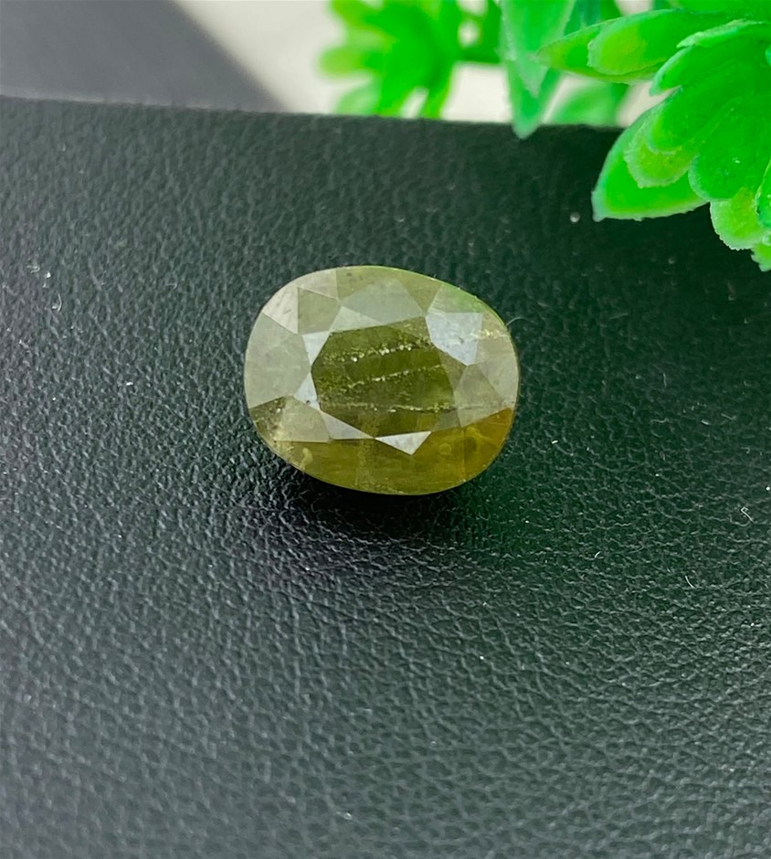 5.70 CT Natural Green Sapphire