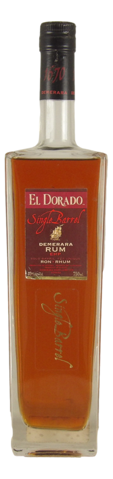 El Dorado Single Barrel Demerara Rum (1x 750mL). Guyana.
