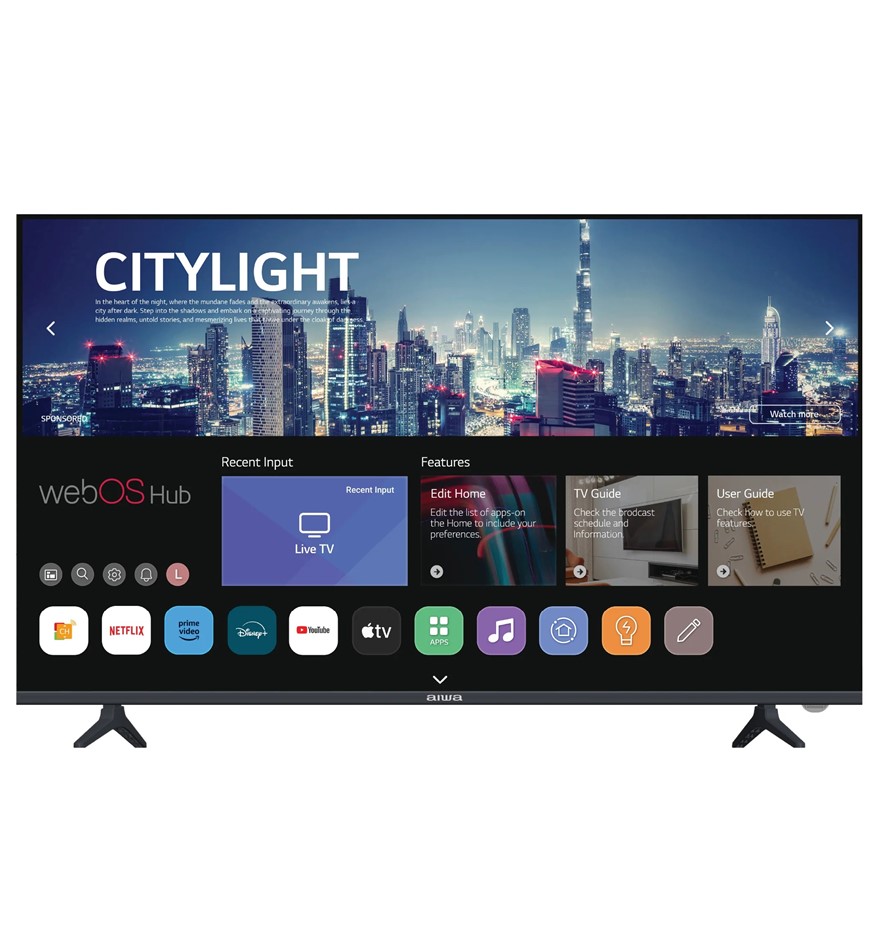AIWA 43'' FHD Webos QLED Tv AWS4300W NB: minor use, no stand & remote