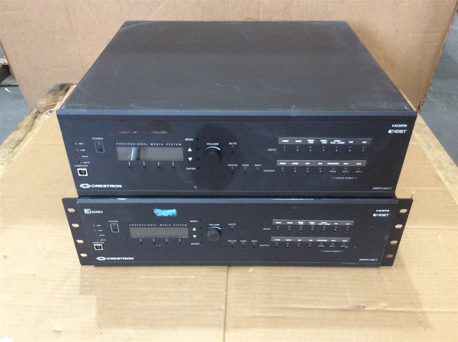 Crestron DMPS-300-C / DMPS3-300-C Professional Media System (Lot of 2)
