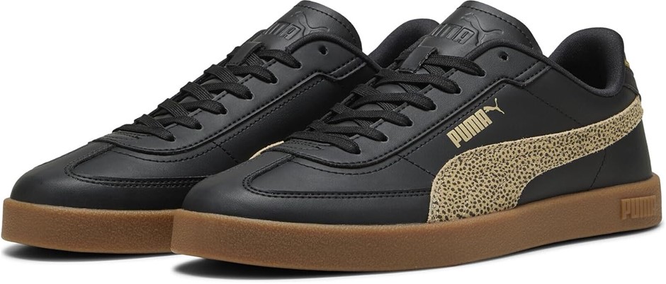 Puma Womens Adult's Club II Era Sneaker, Puma Black/Toasted Almond,  Size U