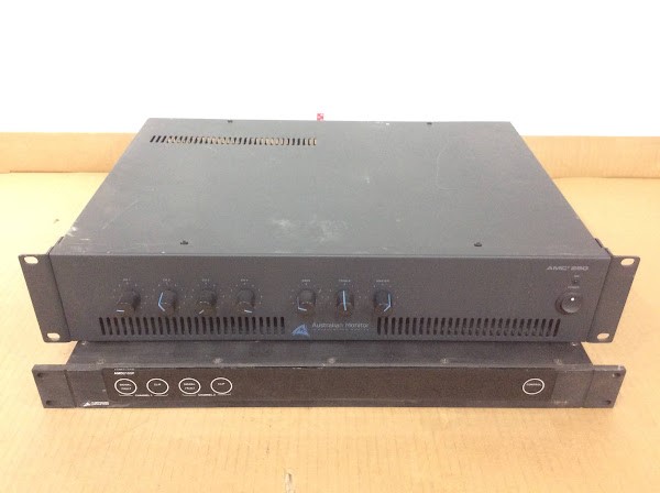 Australian Monitor AMC+250&AMD2100P Power Amplifier (Lot of 2)