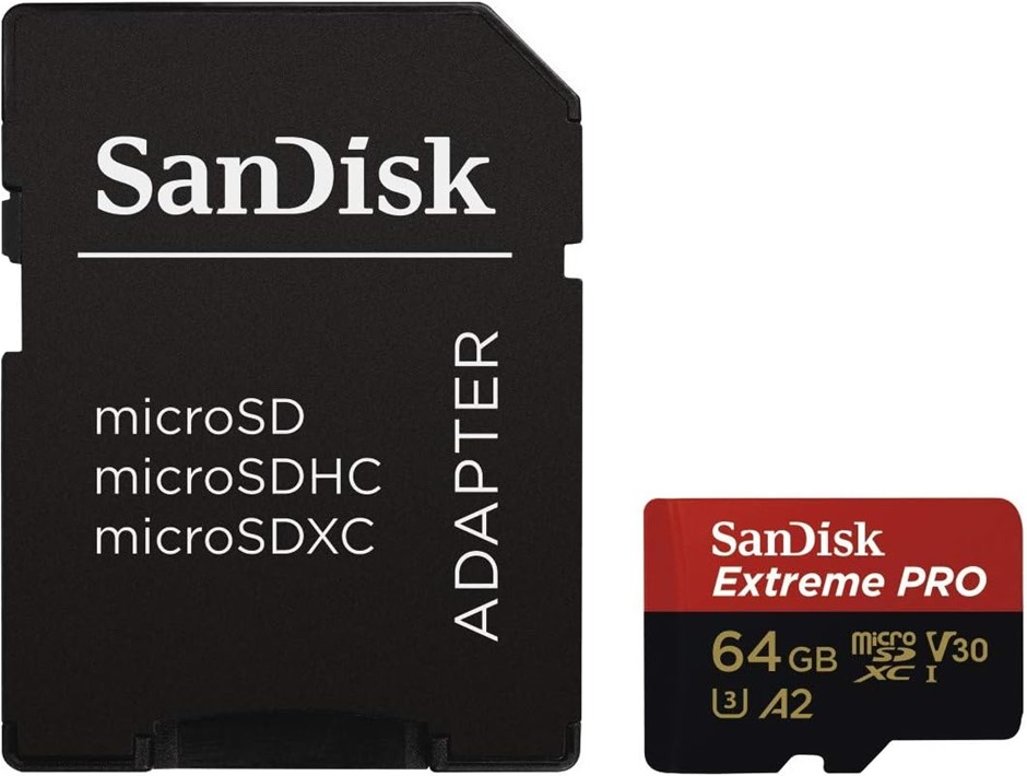 SANDISK 170MB/s R 90MB/s W 64GB Extreme Pro Micro SDHC Memory Card.  Buyers