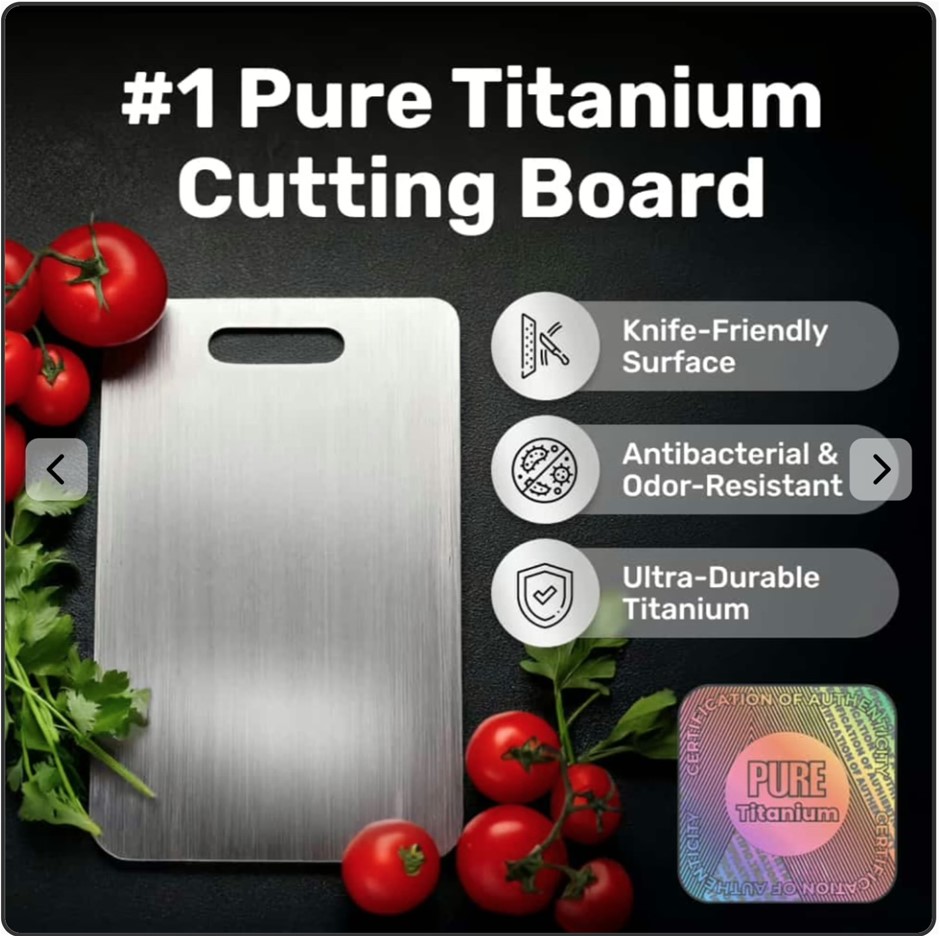 Titanium Chopping Board – Bulk Sale: 50 Units