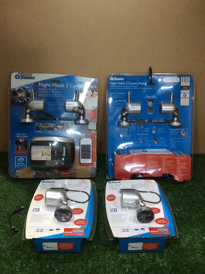 Swann Night Hawk Wireless Security Camera System & Extra Wireless Outdoor
