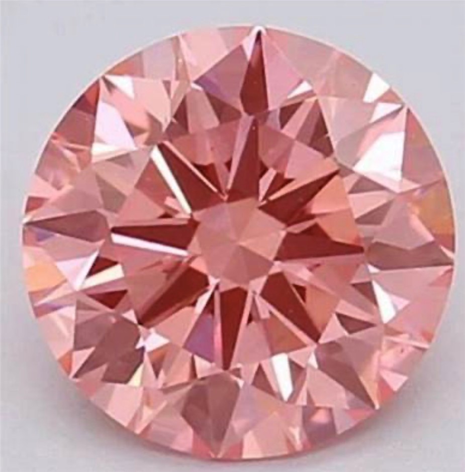 1 carat Pink Mossaintes certified