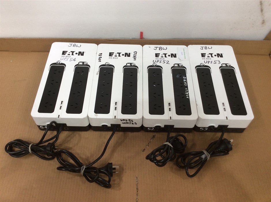 Eaton 3S 850 3S850AU 850VA / 510W UPS (Lot of 4)