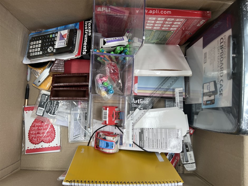 Assorted Box Of Stationary. NB: Photo as is. Some Not in Original Packaging