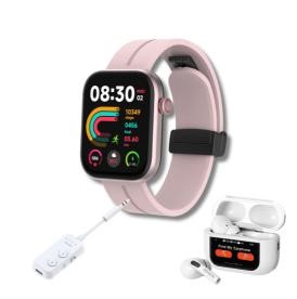 SMART TECH PACK – Waterproof Smartwatch with Noise Cancelling Earbuds & Blu