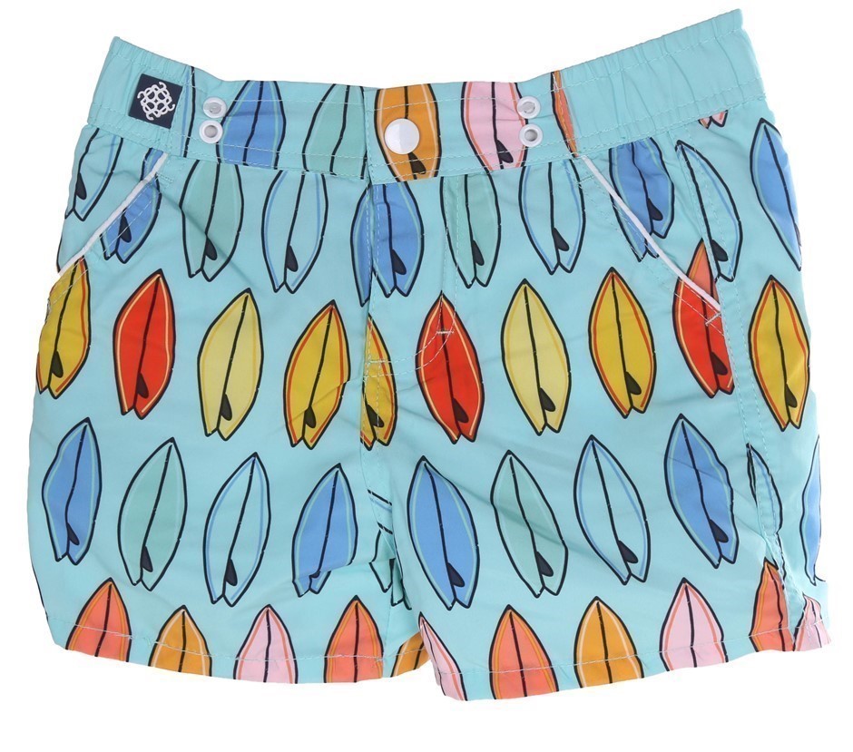 ANDY & EVAN Boy's Surfboard Swim Trunks, Size 5, UPF 50+ Skin Cancer Founda