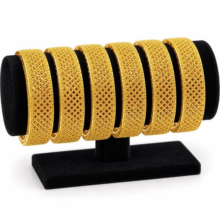 Jewelz Merchants Black Friday Special – 6 Bangles, 22K Gold-Plated