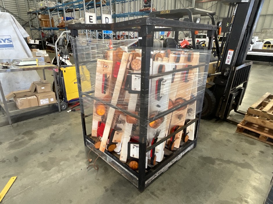 Crate of Assorted Light Bars