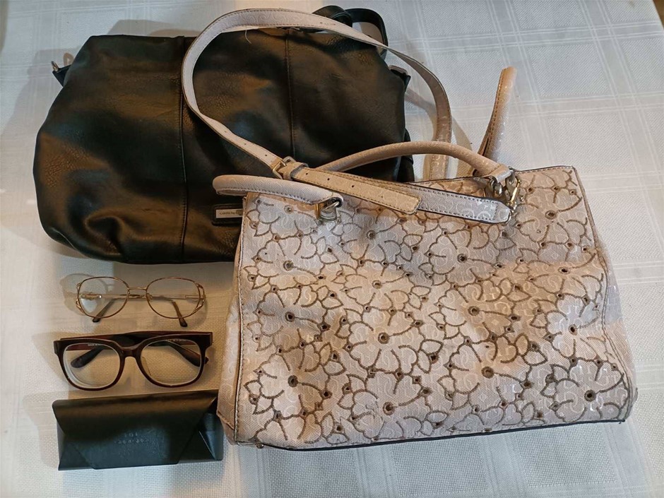 Bags and Eyeglasses . Used