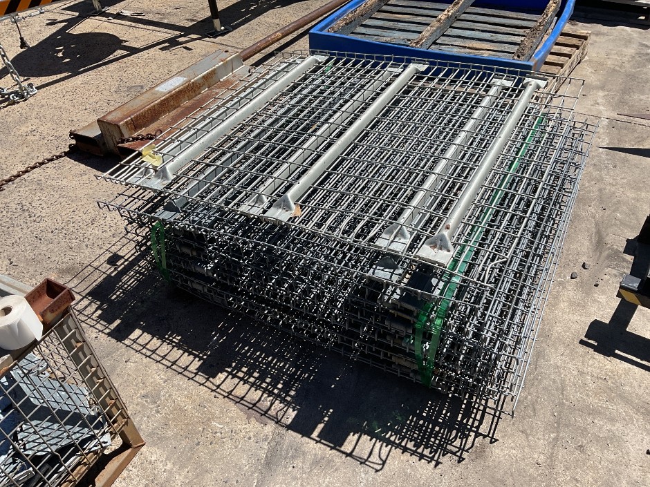 Wire Mesh Decking Panels Stack
