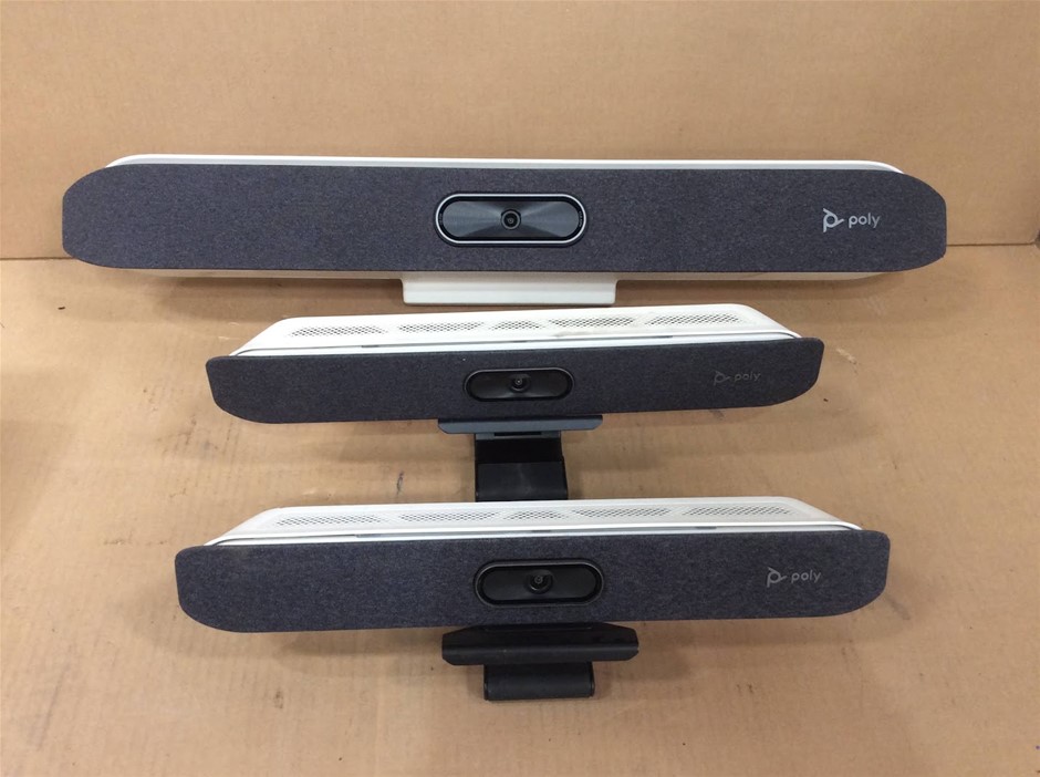 Poly Studio X30 / X50 AIO Video Conferencing Camera Soundbars (Lot of 3)