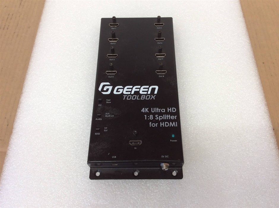 Gefen Toolbox 4K Ultra HD 1x8 HDMI Video Splitter Distributor