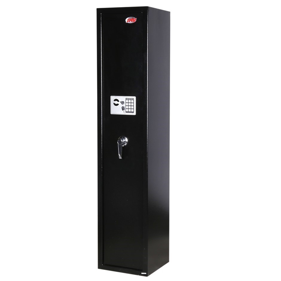 JMV 5 Gun Electric Safe with Override Keys, Product Size: 1447 x 305 x 305.