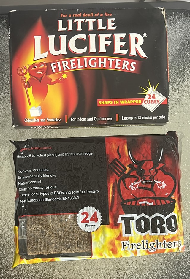 2x Packs of 24x Firelighters