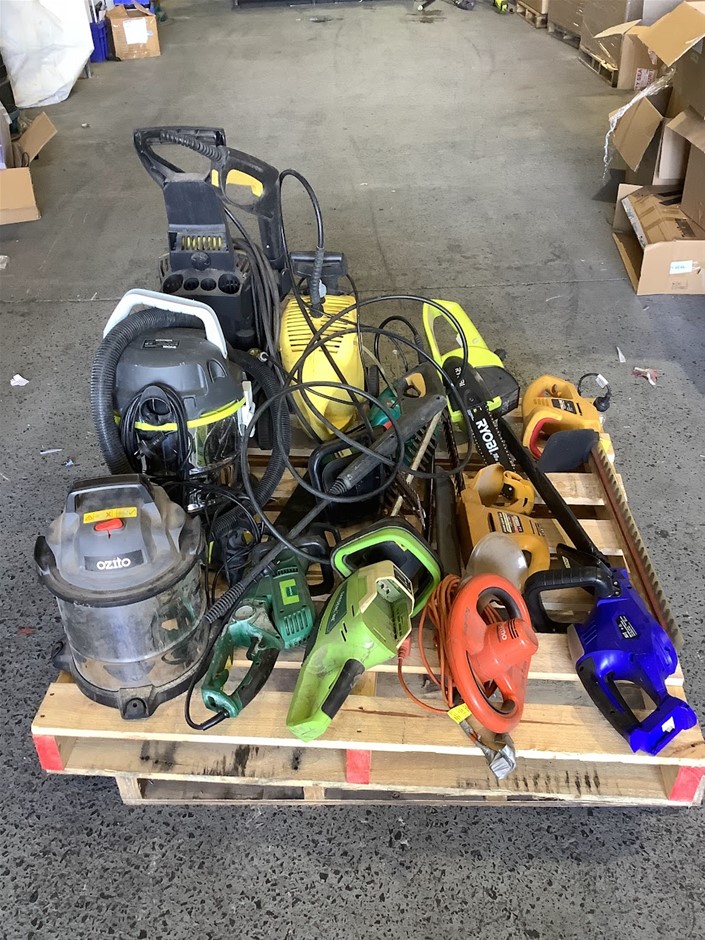 Mixed Brands Ryobi Ozito Pressure Washers, Vacuums & Garden Power Tools