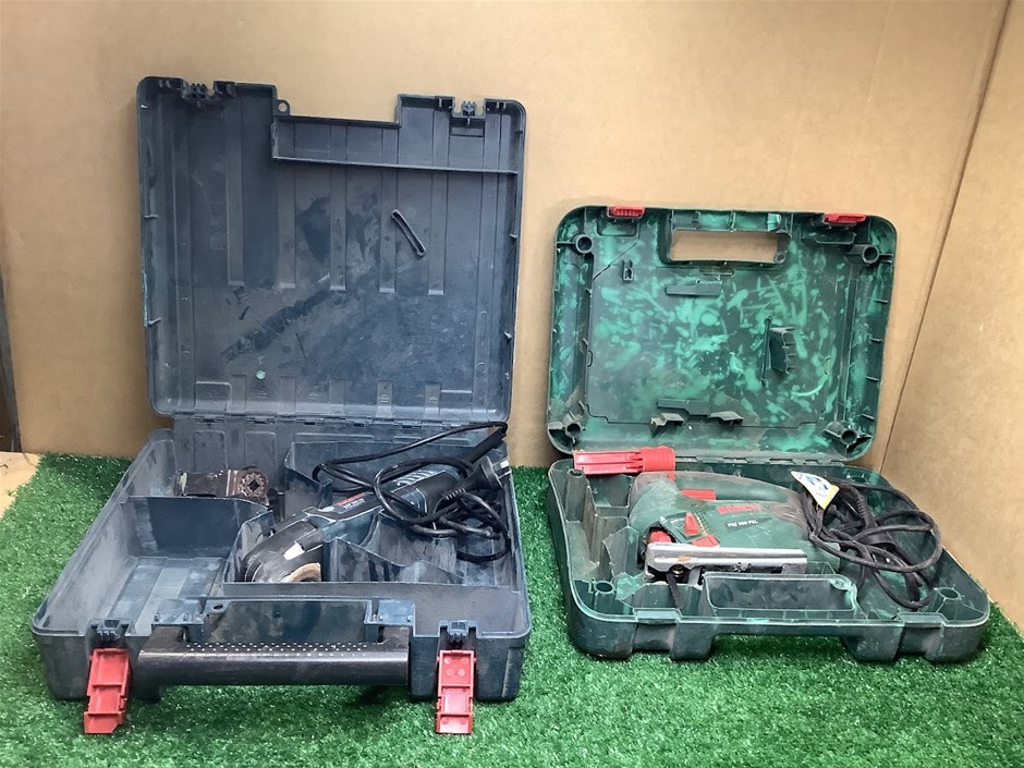 Bosch PST 800 PEL Jigsaw & GOP 250 CE Oscillating Multi-Tool With Cases