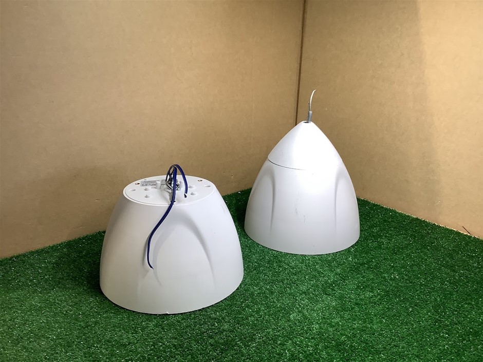 Crestron SAROS PD6T-W-T Pendant Speakers (Lot of 2)