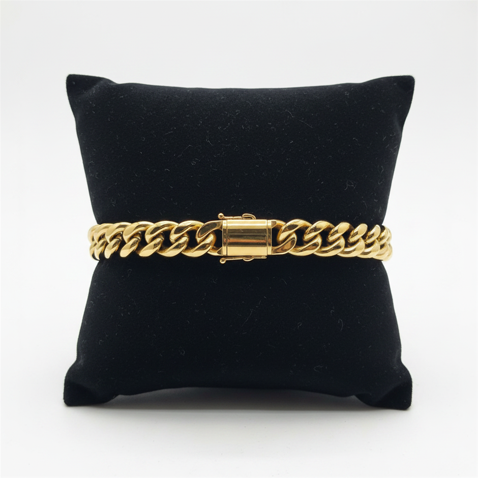 Jewelz Merchants 14mm Cuban Link Bracelet-Quality Guarantee-22cm-14mm