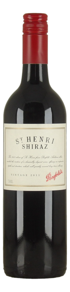 Penfolds St Henri Shiraz 2011 (1x 750mL), SA. Screwcap closure.