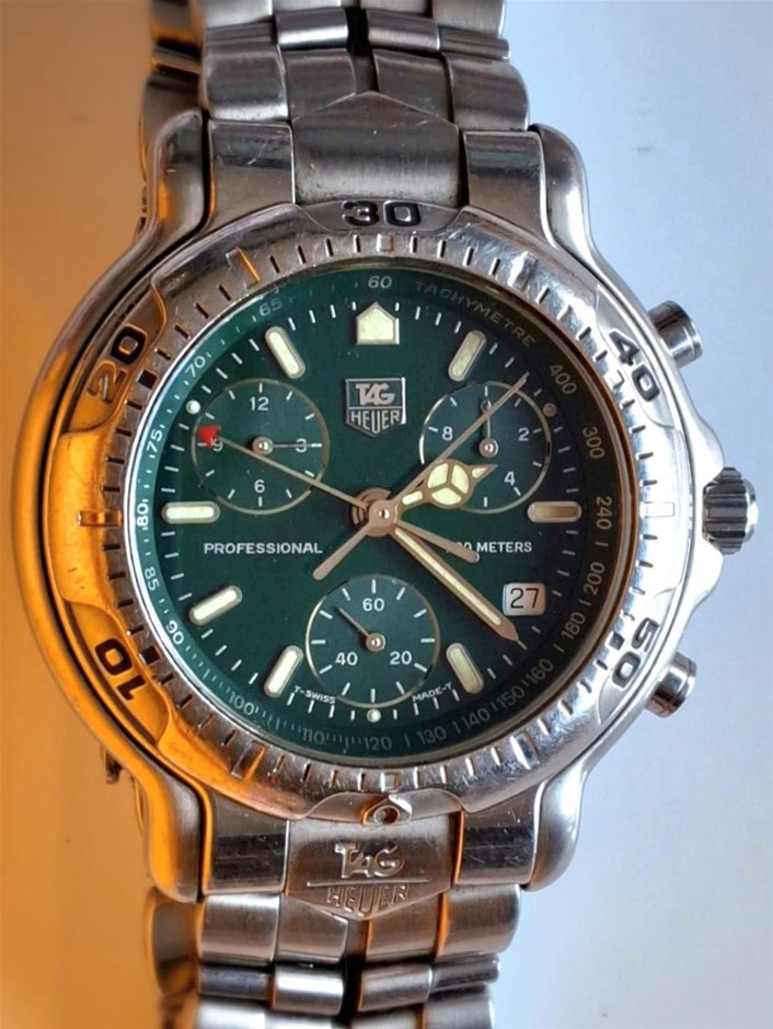 TAG HEUER 6000 PROFESSIONAL CHRONOGRAPH QUARTZ 40MM STAINLESS STEEL WXO COA