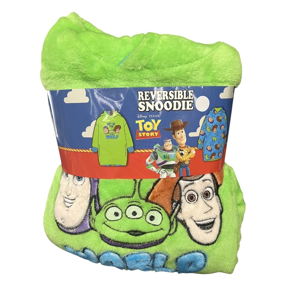 DISNEY Kids' Reversible Snoodie, Size 8/10 Boys, Green (Toy Story).