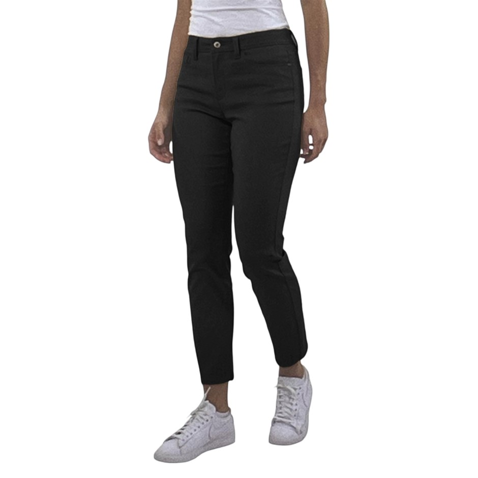 JACHS GIRLFRIEND Women's Ankle Pants, Size 10, Black.