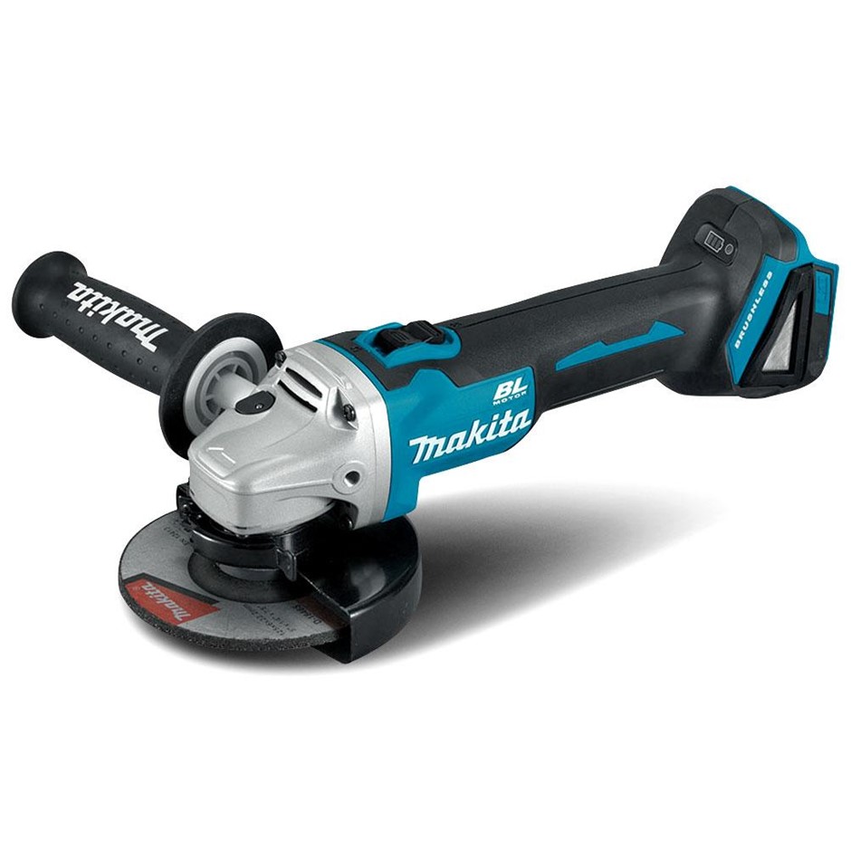 MAKITA 18V Li-ion Cordless Brushless 125mm (5") Angle Grinder - Skin Only.
