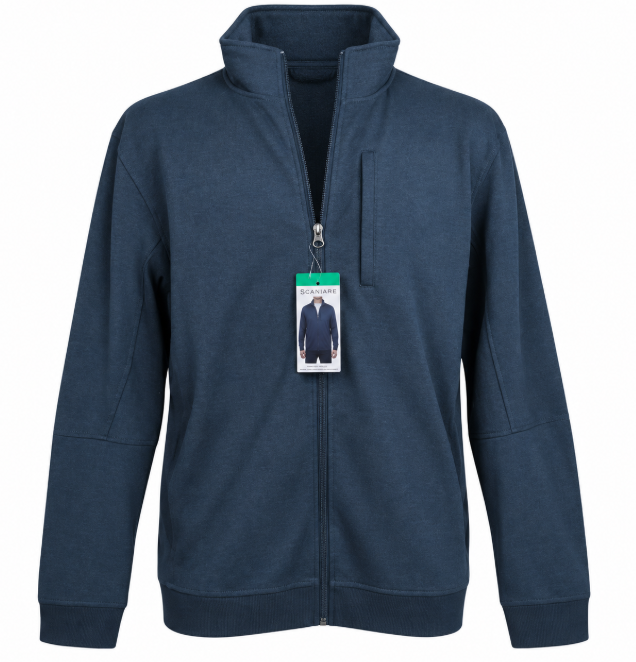 CLOUDVEIL Men's Full-Zip Jacket, Size L, Blue.