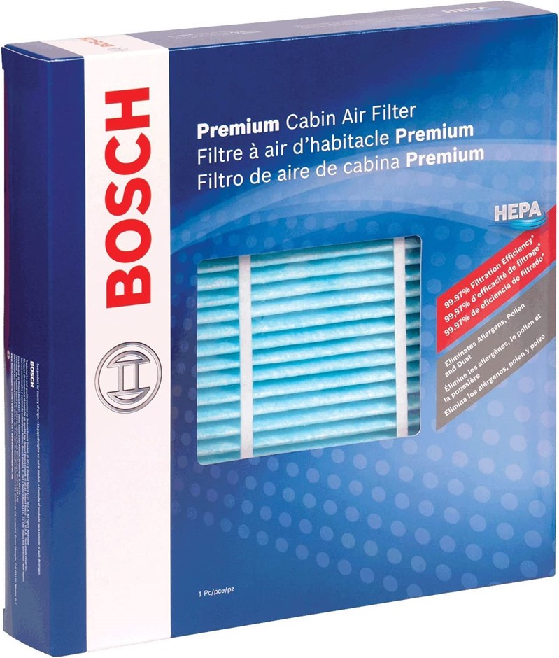 BOSCH HEPA Cabin Air Filter, 6055C. Compatible with Select Lexus; Subaru; T