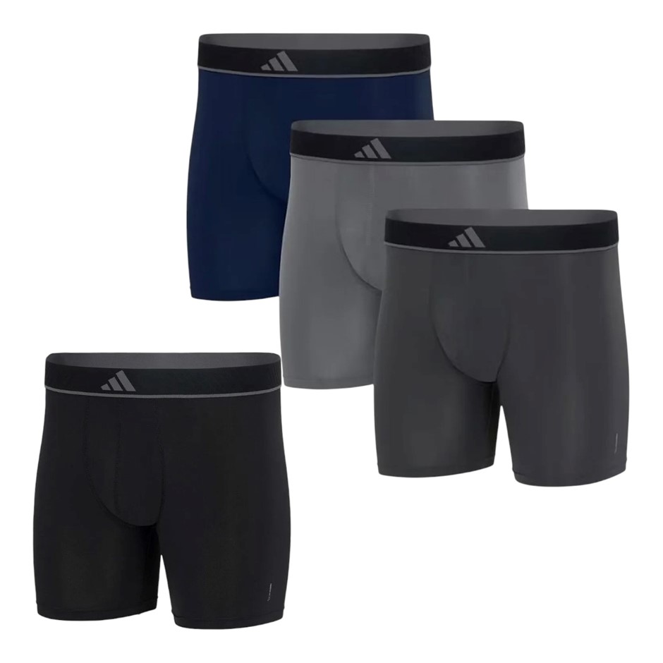5 x ADIDAS Men's Active Micro Flex Boxer Underwear, Size S, Assorted Colour